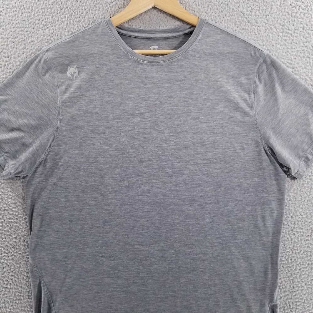 Greyson T-Shirt Mens Large Gray Guide Sport Brrr Performance Training Gym Tech